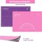 Rotary Cutter Set - 45mm Fabric Cutter, 5 Replacement Rotary Blades, A3 Cutting Mat, Quilting Ruler and Sewing Clips, Craft Knife Set, Ideal for Crafting, Sewing, Patchworking, Pink